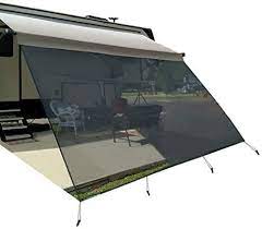 Shade, Front Panel Awning - Black 10x19