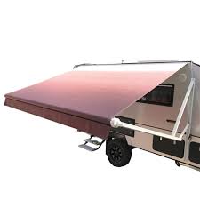 180 Xl Window Awning Roller, Burgundy Fade, White Wg