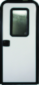 24 X 72 Rh Radius Motorized Entry Door