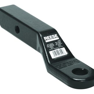 Forged Ball Mount, 16,000 Lbs. Gtw, 1-1/4" Ball Hole, 8-1/2" Length, 1" Rise, 2" Drop, Black