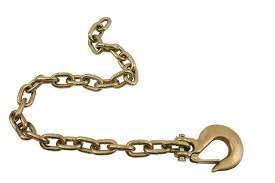 Safety Chain, Grade 70, 5/16 X 36 W/ 5/16 Clevis Hook