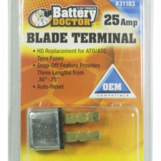 Circuit Breaker-Type 1-Blade Style-Auto Reset-25 Amp-Retail Pkg