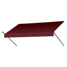 96 Standard Window Awning Roller, Burgundy Fade, White Wg