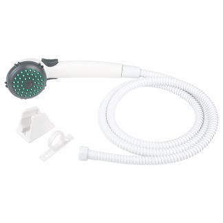 RV Single Function Shower Wand & Hose Kit - White