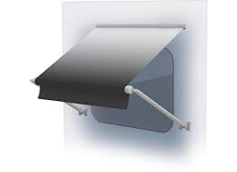 54 Xl Window Awning Roller, White Fade, White Wg