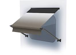54 Standard Window Awning Roller, Sand Fade, Black Wg