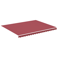 138 Standard Window Awning Roller, Burgundy Fade, White Wg