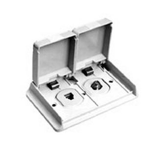 Outdoor Receptacle, Tv/telephone, Ivory