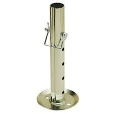 Replacement Part, Removable Disc Foot W/snapper Pin For Bulldog Powered Drive Tongue Jack, 4,000 Lbs.