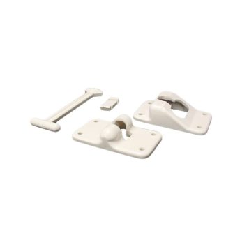 6 Polar White Composite t-Style Door Holder