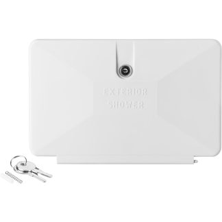 RV Exterior Shower Box Door Only - White