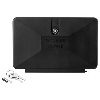 RV Exterior Shower Box Door Only - Black