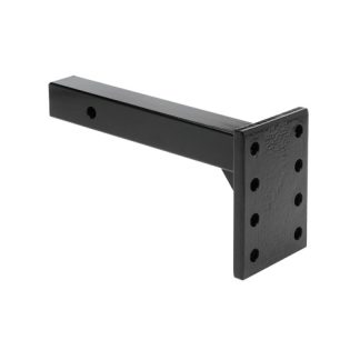 Pintle Hook Receiver Mount, 2 Sq. Solid Shank, 11-3/8 Length, 12,000 Lbs. (gtw), 1,200 Lbs. (tw), Black