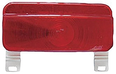 Surface Tail Light With License Plate Bracket-Black Base