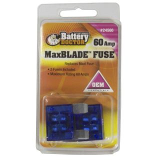 Maxi Standard Blade Fuse-60a-Blue-2pcs Retail Pkg