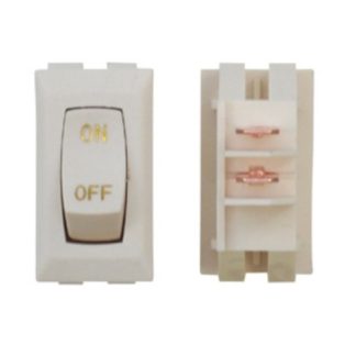 Labeled On/Off Switches - Ivory/Gold, Carded