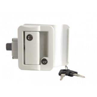 Travel Trailer Door Latch Kit, White Global
