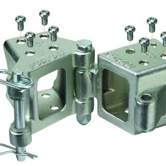 Fold-Awayu2122 Bolt-On Hinge Kit, 3 X 3 Trailer Beam, Zinc Finish, Rating 5,000 Lbs.