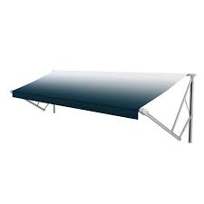 180 Standard Window Awning Roller, Blue Fade, White Wg