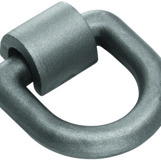 Forged D-Ring W/weld On Mounting Bracket, 1" Dia. X 3/8" Thick C1045 Material, 46,760 Lbs.