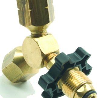 Propane Y Female Adapter with Handwheel