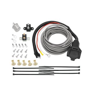 Pre-Wired Brake Mateu2122 Kit Adapter, 7-Way Flat Pin Connector W/brake Control Wiring Installation Kit