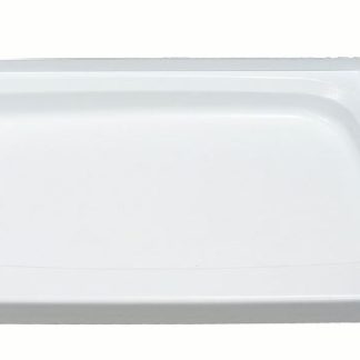 24 X 36 Shower Pan; Right Drain - White
