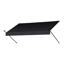 96 Standard Window Awning Roller, Black Solid