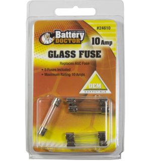 Agc Glass Fuse-10a-5pcs Retail Pkg