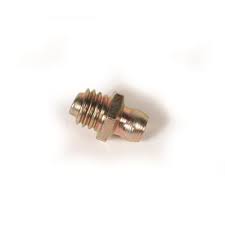 Replacement Grease Fitting, Steel, Ylw Zinc Pltd M8x1.25,2 Pk