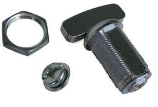 Baggage Door Turn Latch, Chrome, 7/8