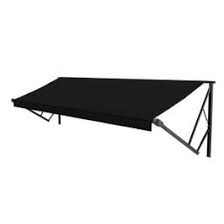 66 Xl Window Awning Roller, Black Solid