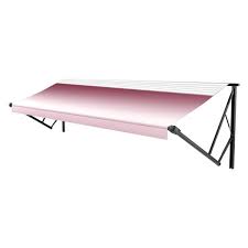 108 Standard Window Awning Roller, Burgundy Fade, White Wg