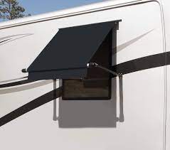 48 Standard Window Awning Roller, Black Solid
