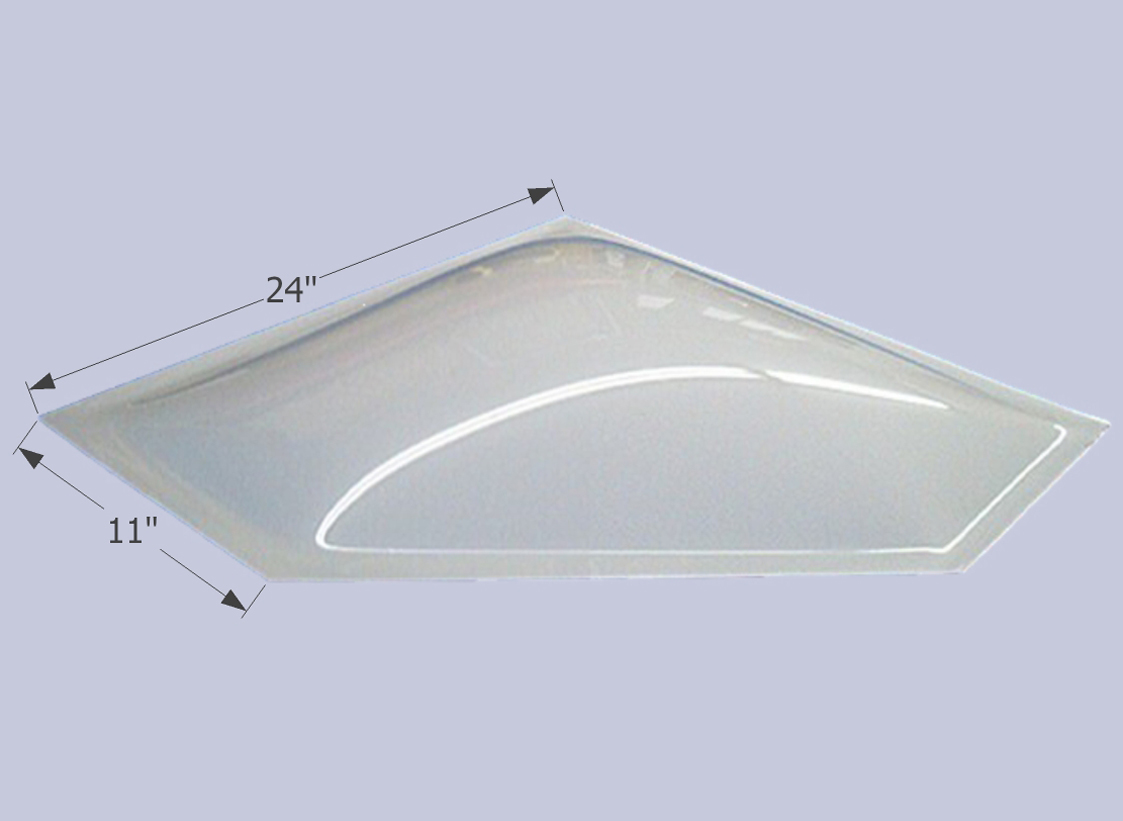 NSL208C - Clear, 20 x 8 x 4 Dome