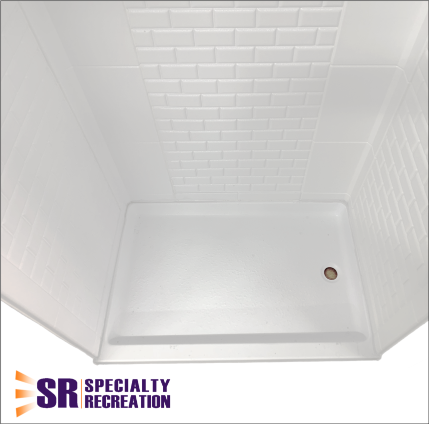 Shower Wall Systems - 24x40 - 5 Piece - White - Image 3