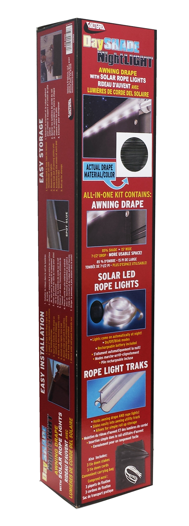 Awning Drape With Solar Rope Lights, 15', Boxed - Image 2