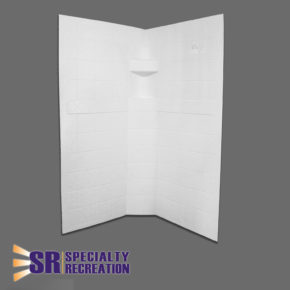 Neo Shower Wall 34x34x67 - White
