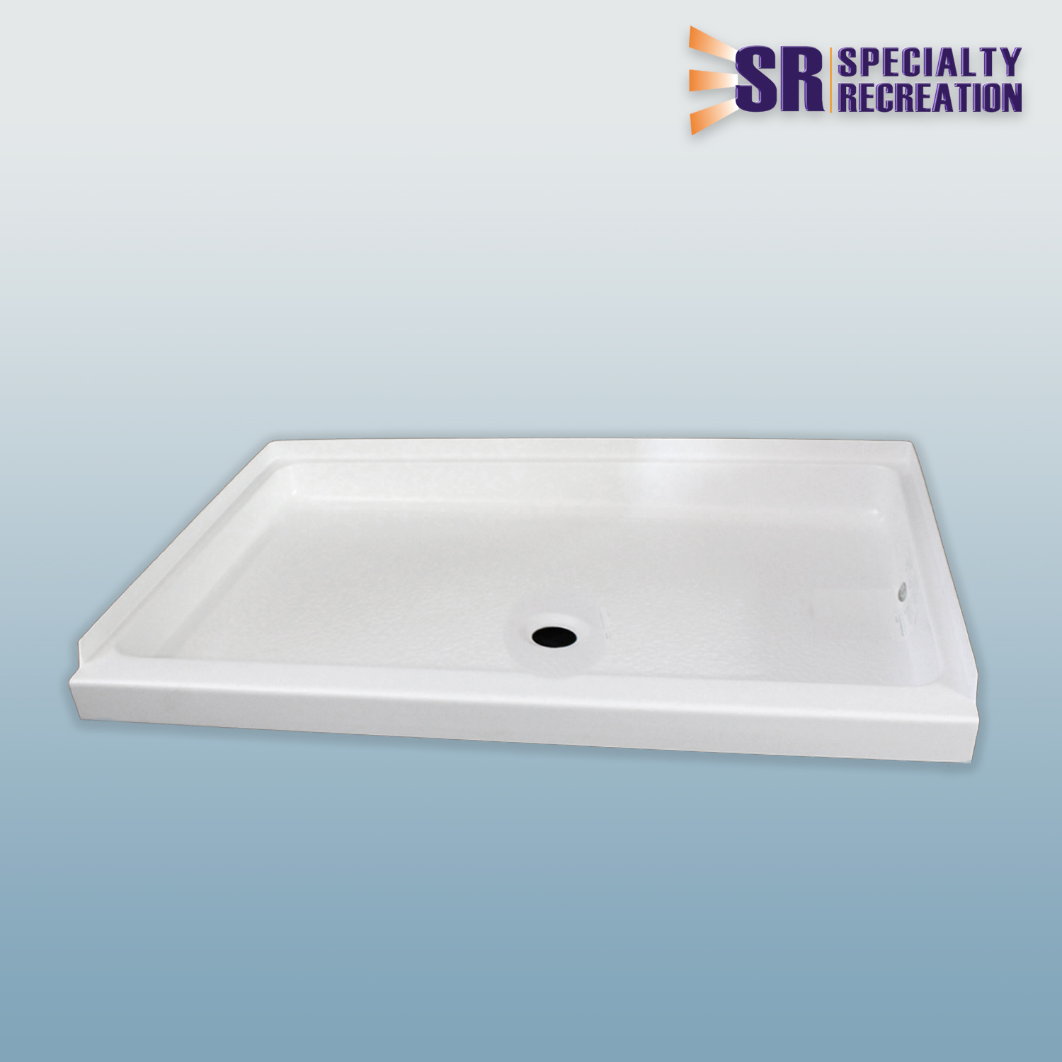Shower Pan 24 X 32 White Center Drain