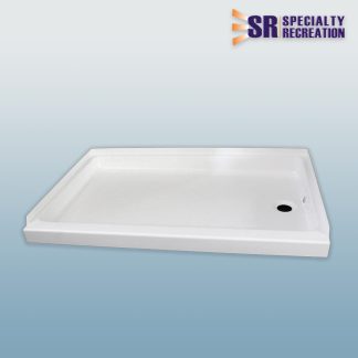 Shower Pan 24x40 - White - Right Drain