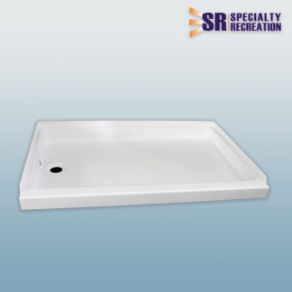 Shower Pan 24x36 - White - Left Drain