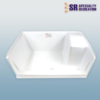 Shower Pan 30x48 - White - Right Seat