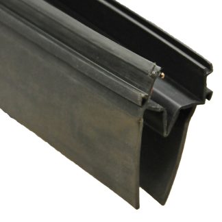 Double Ekd Base W/ 2-3/4 Wiper, Black - 1-1/2 X 3-1/2 X 14'