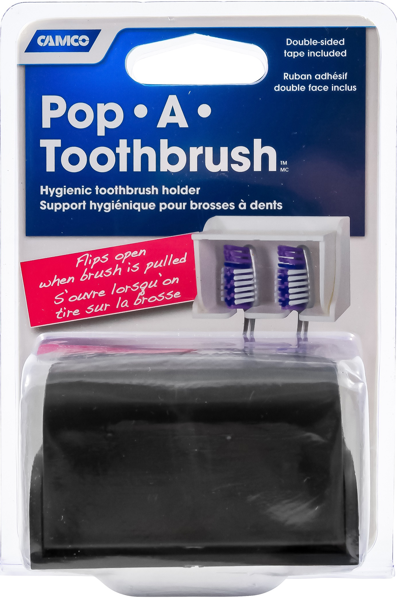 Pop-A-Toothbrush, 2-Brush, Black - Image 2