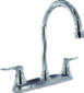Catalina, 8 Kitchen, Hi Arc, Chrome W/ Chrome Lever Handles