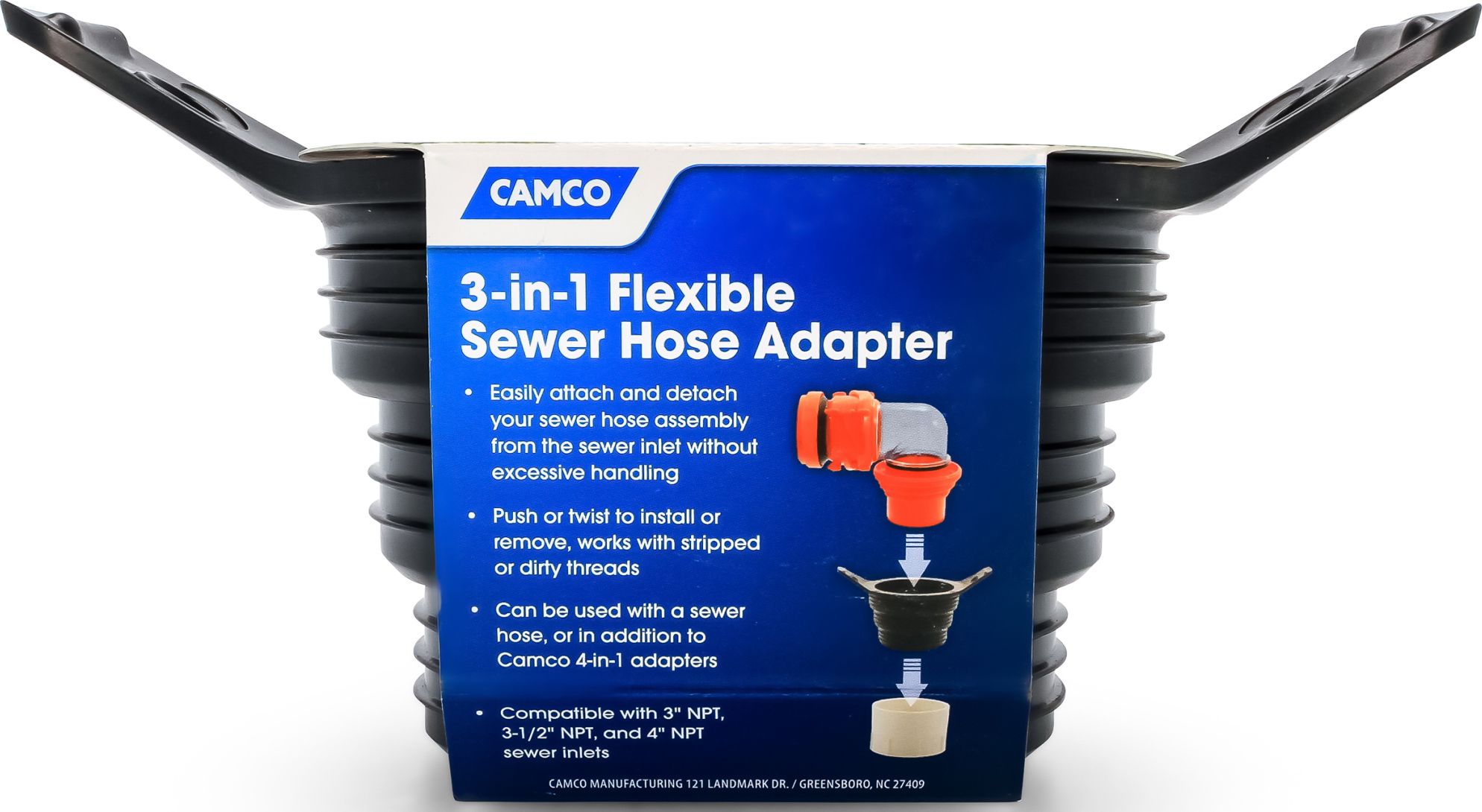 Sewer Hose Seal, Flexible 3-In-1 - Image 3