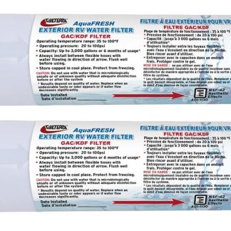 Exterior RV Water Filter W/hose Connections, 2 Pack