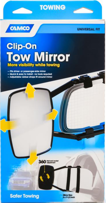 Towing Mirror, Clamp-On, Single Mirror - Image 2