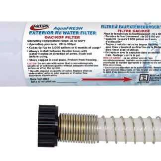 Exterior RV Water Filter W/hose Connections W/hose & Hose Saver
