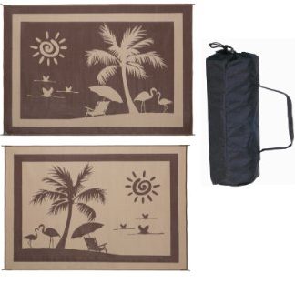 Mat 8'x11' Beach Paradise Brown/Beige